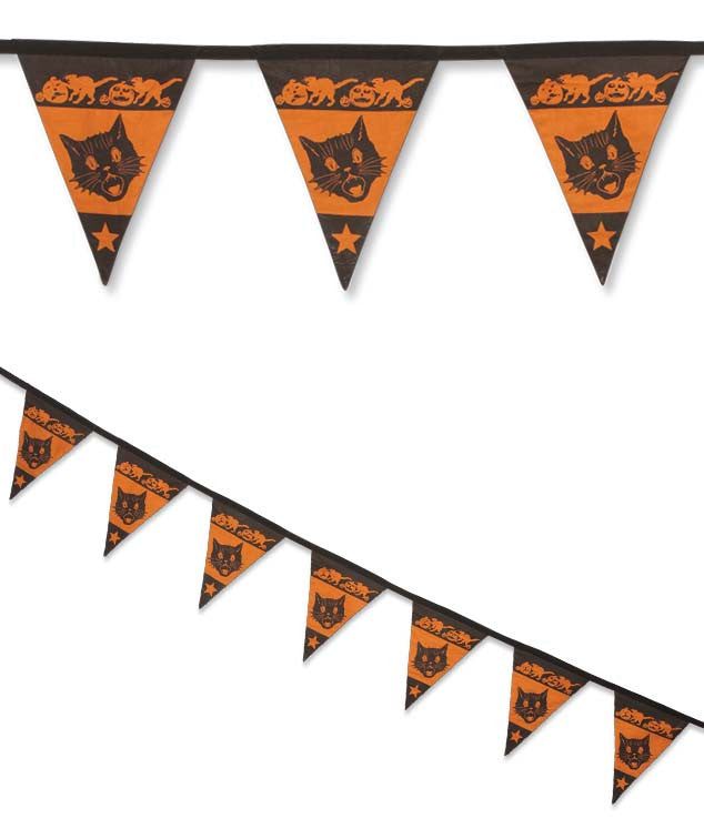 Fraidy Cat Pennant Garland