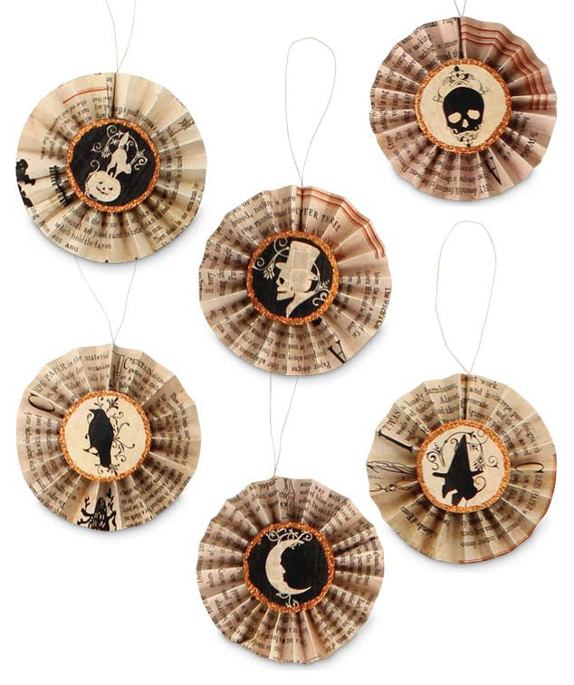 Halloween Paper Rosette Garland