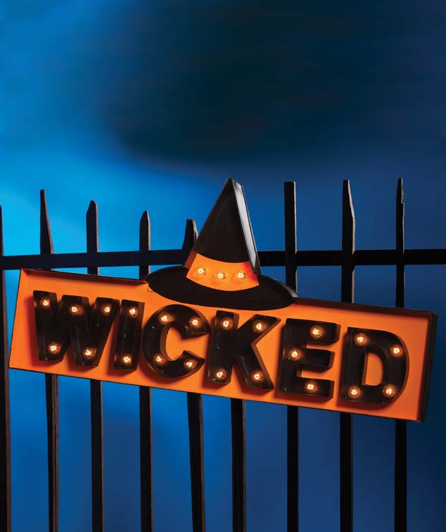 Wicked Witch Hat Marquee Sign