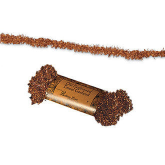 Tinsel Garland - Orange Copper