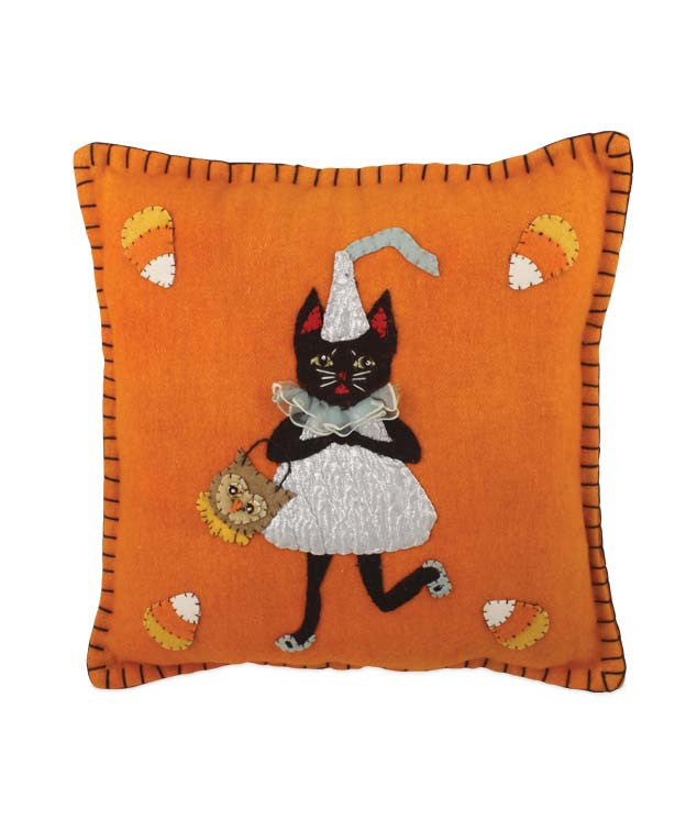 Candy Corn And Kisses Pillow