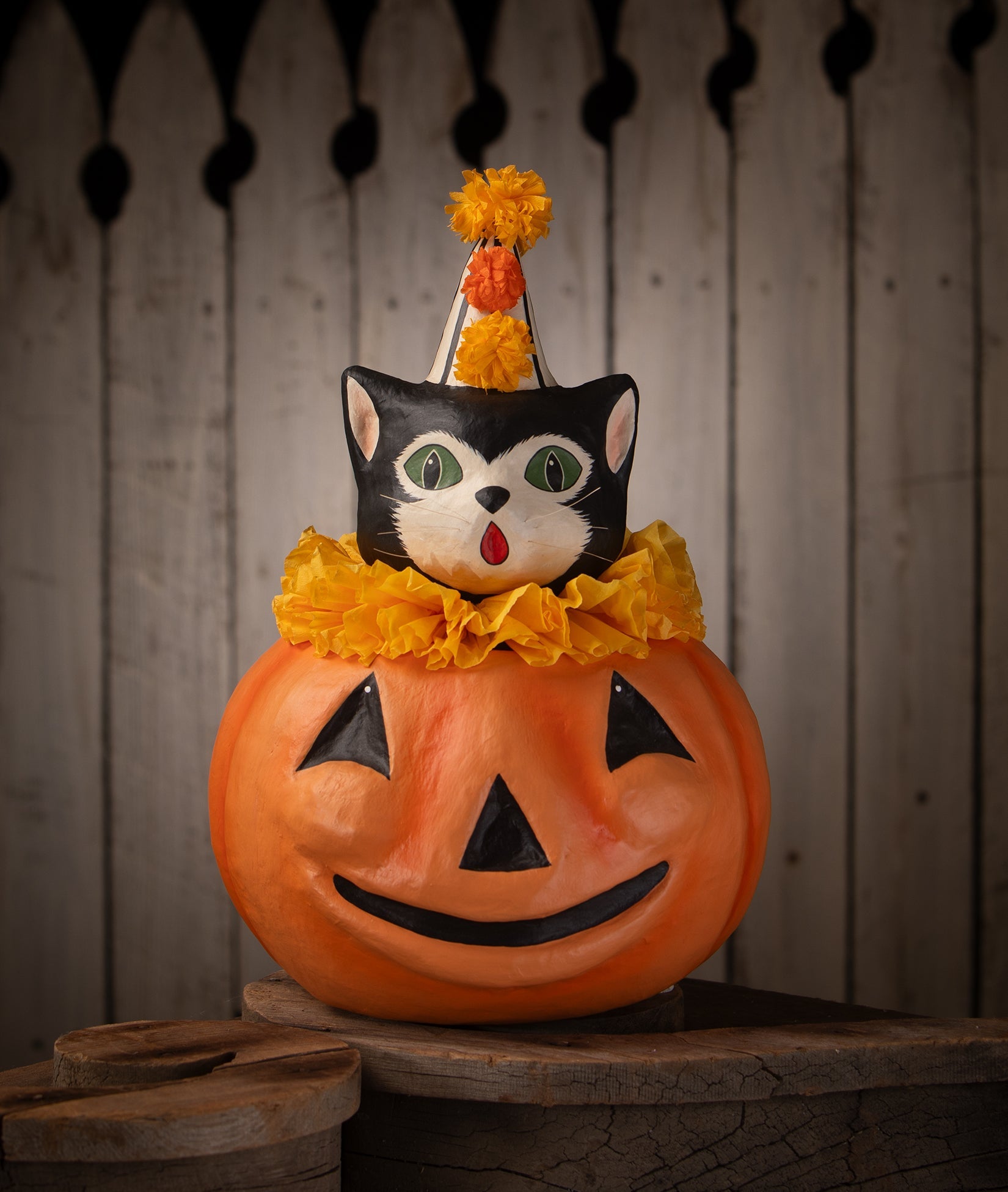 "Cecil's Hang Out, paper mache"