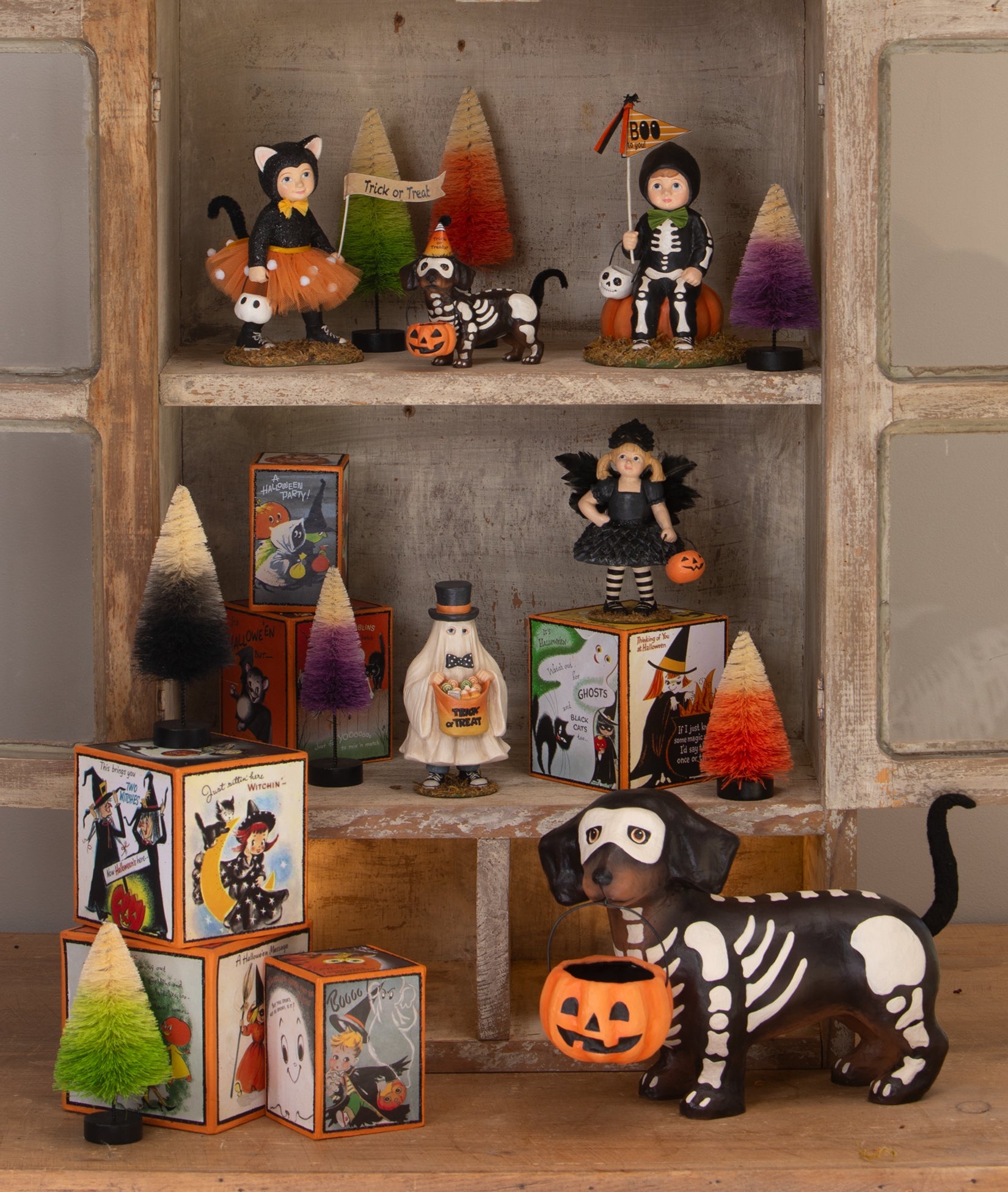 Skelly Pup Paper Mache