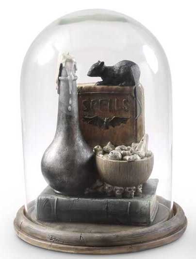 Spooky Spells Cloche with Rat