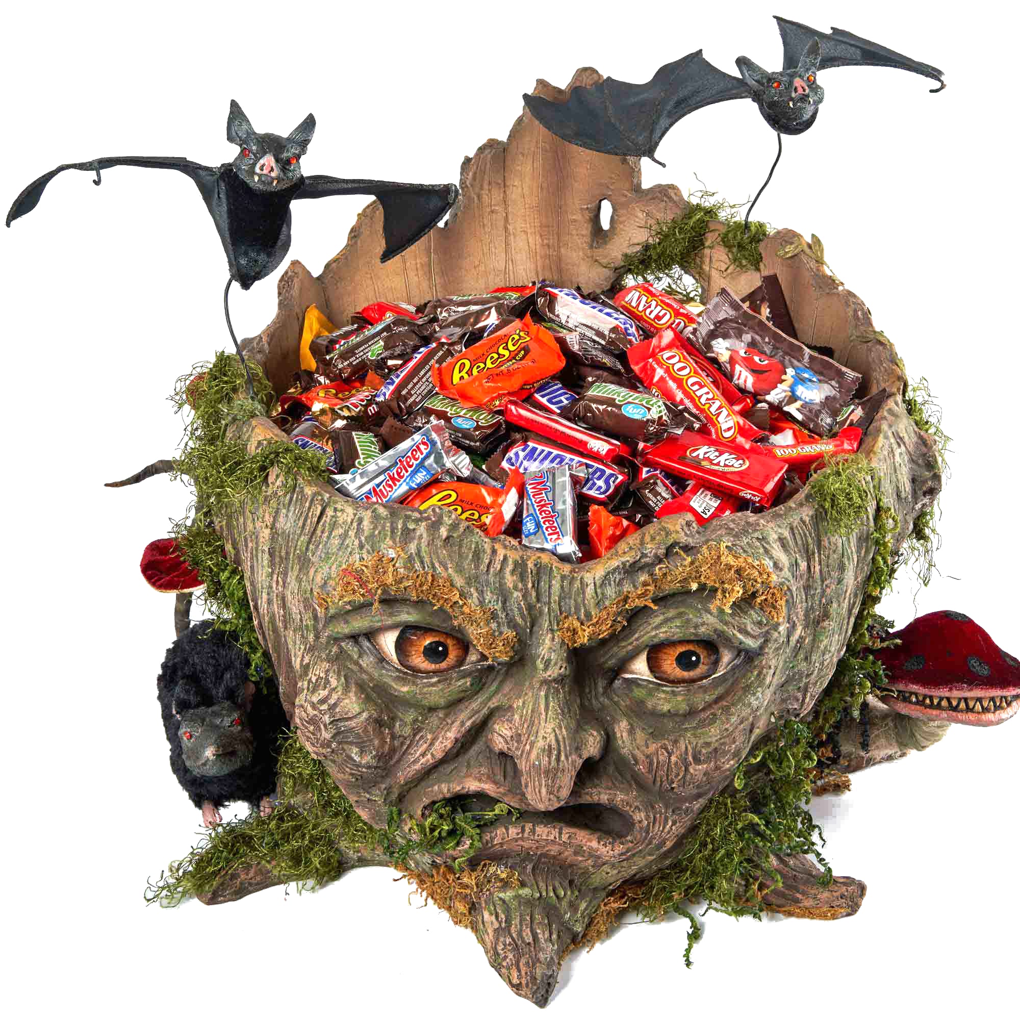 Walter Woodard Tree Stump Candy Container