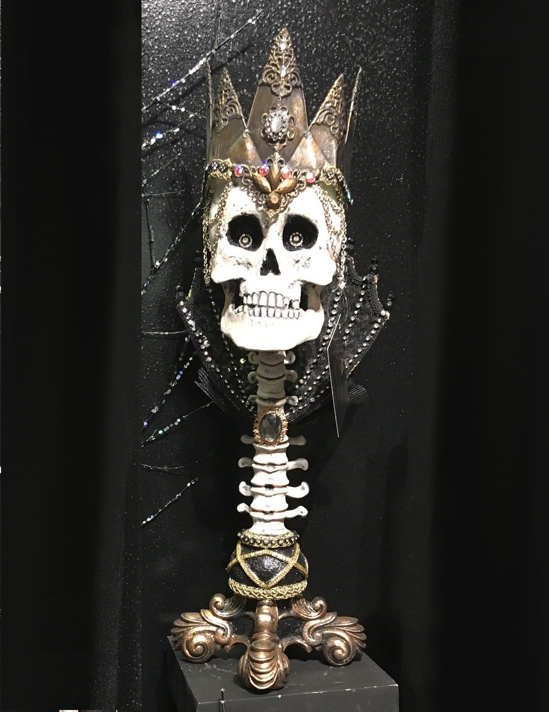 Katherine's Collection Skeleton King Candle Holder