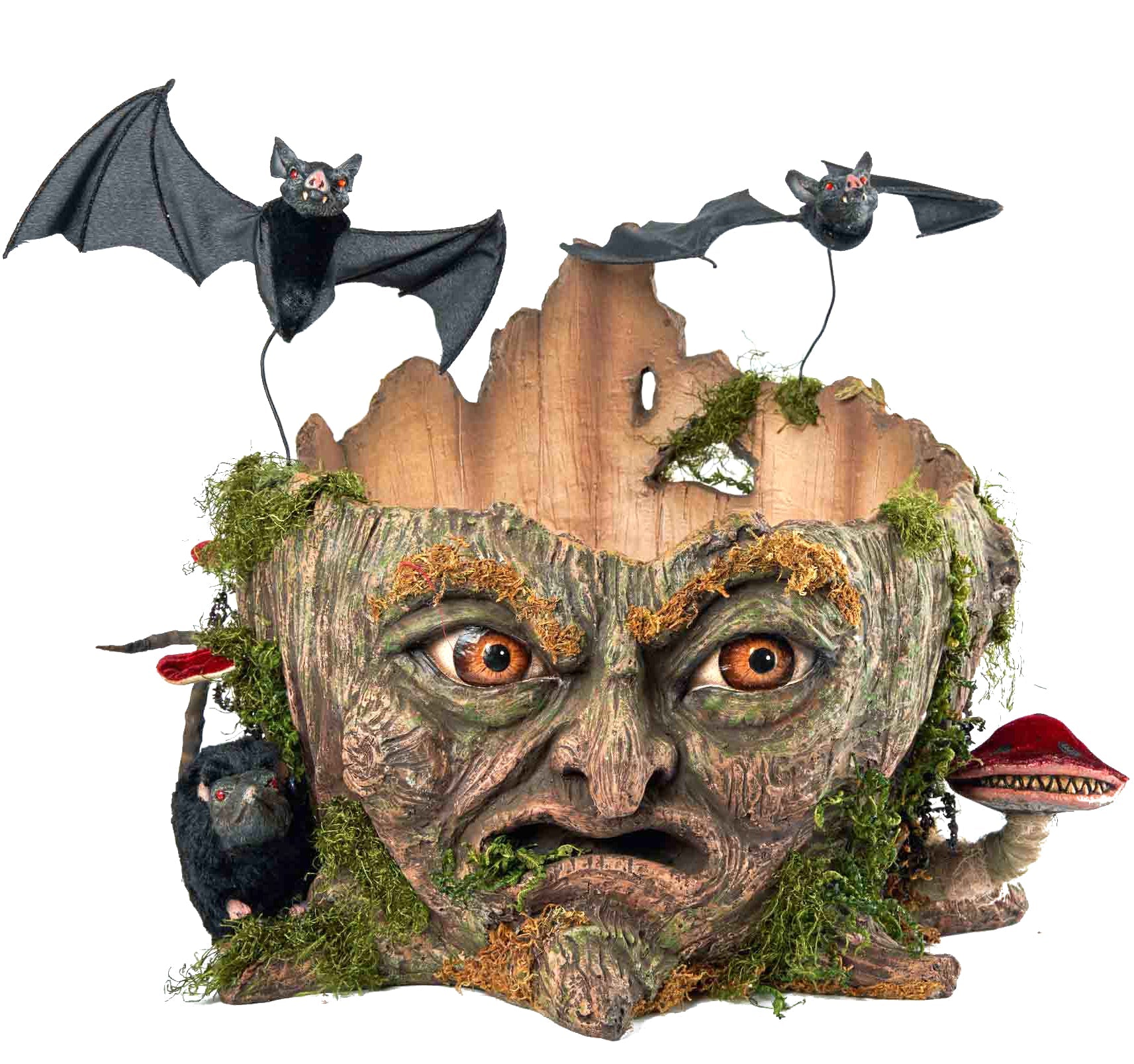 Walter Woodard Tree Stump Candy Container