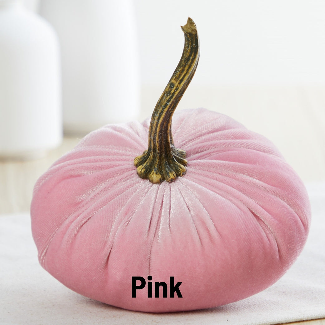 Pink Velvet Pumpkin
