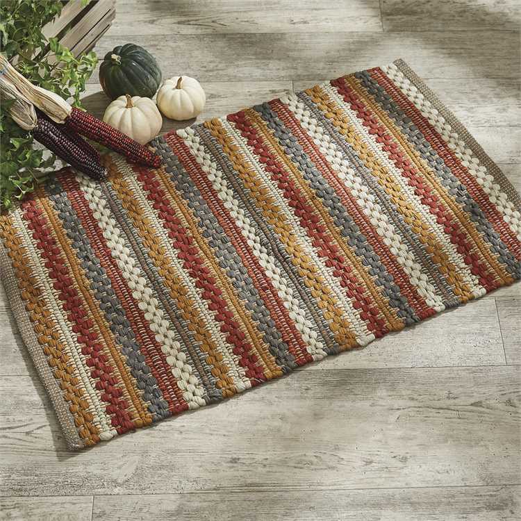 Pumpkin Spice Rag Rug